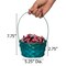 Wickerwise 5 Assorted Color Bamboo Wicker Round Baskets with Handles - Small Buckets for Easter Egg Hunts, Birthday Party Decorations, Gift Packing, Halloween Trick-or-Treating, and Candy Baskets